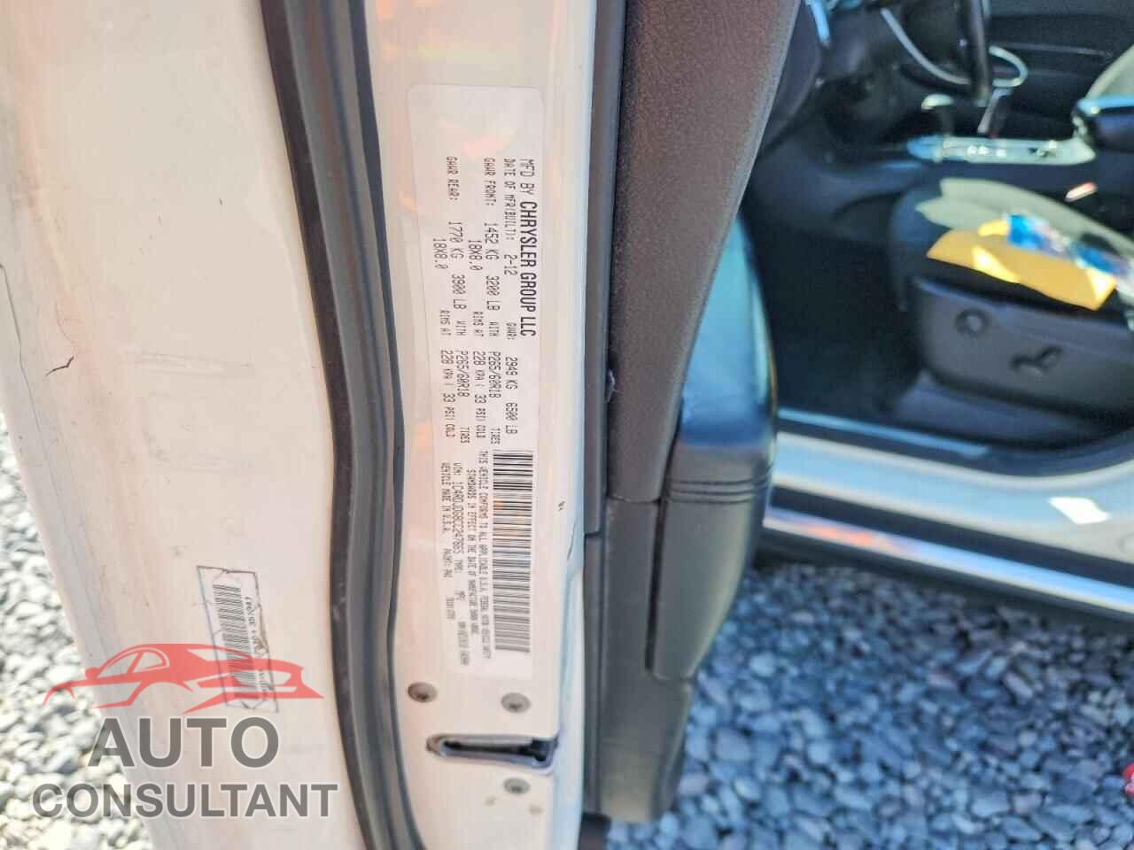 DODGE DURANGO 2012 - 1C4RDJDG8CC247665