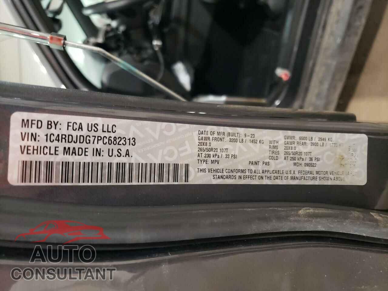 DODGE DURANGO 2023 - 1C4RDJDG7PC682313