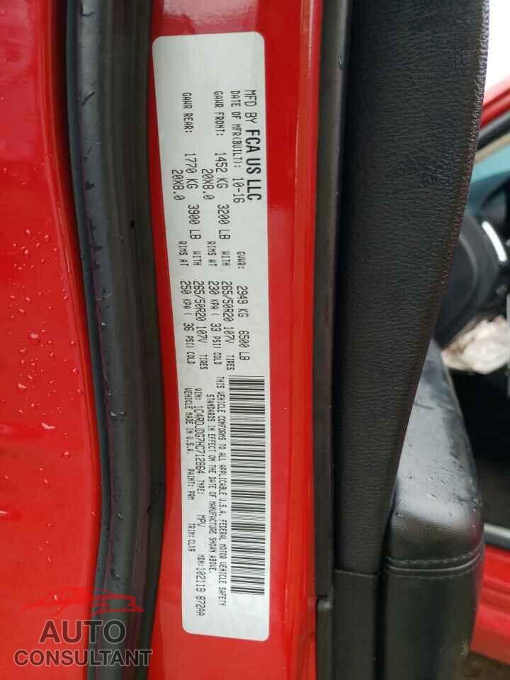 DODGE DURANGO 2017 - 1C4RDJDG7HC712864