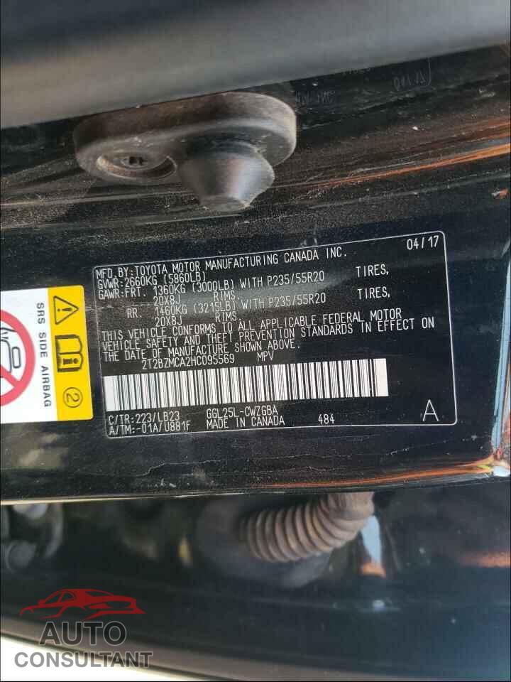 LEXUS RX350 2017 - 2T2BZMCA2HC095569