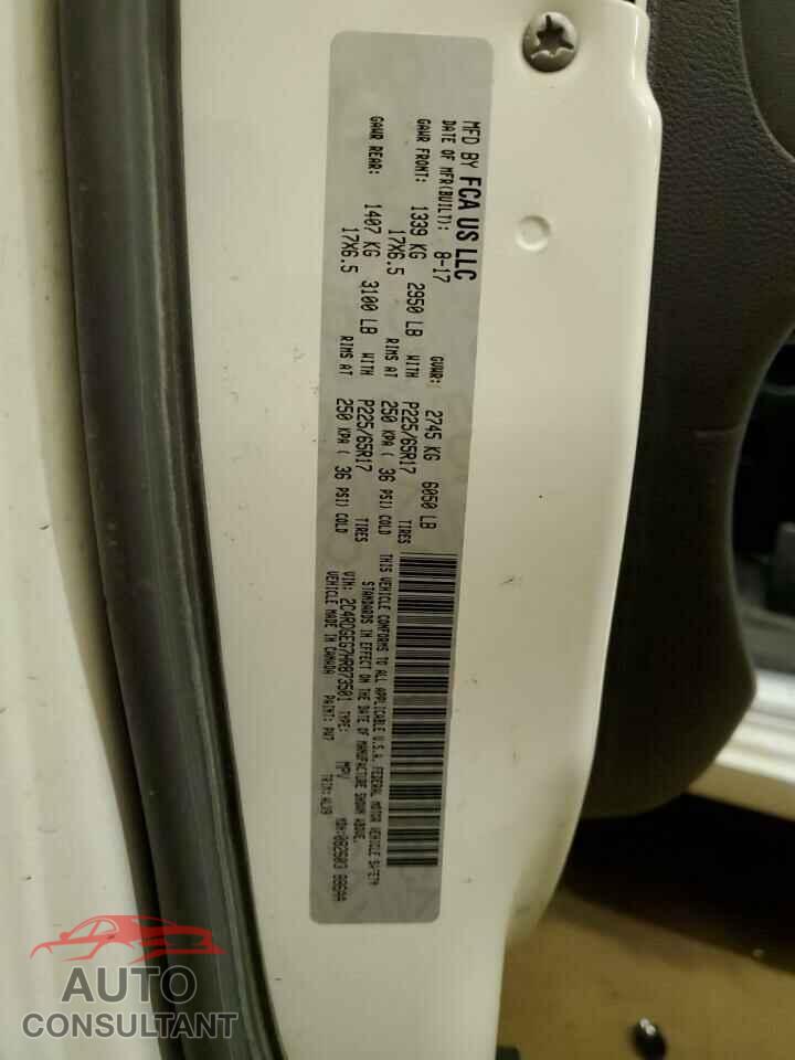 DODGE CARAVAN 2017 - 2C4RDGEG7HR873501