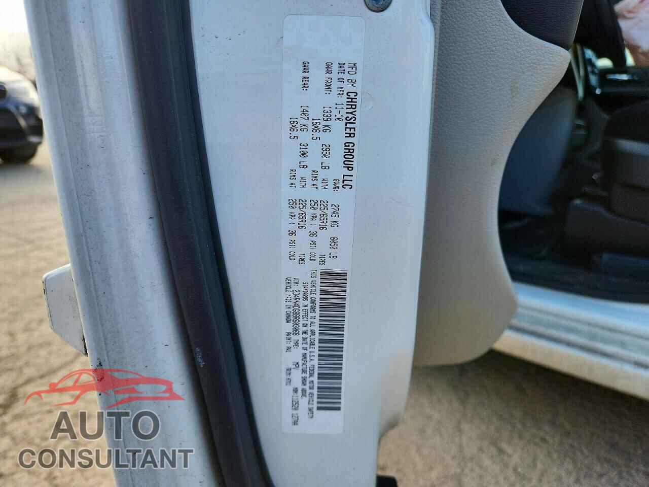 DODGE CARAVAN 2011 - 2D4RN4DG8BR603068