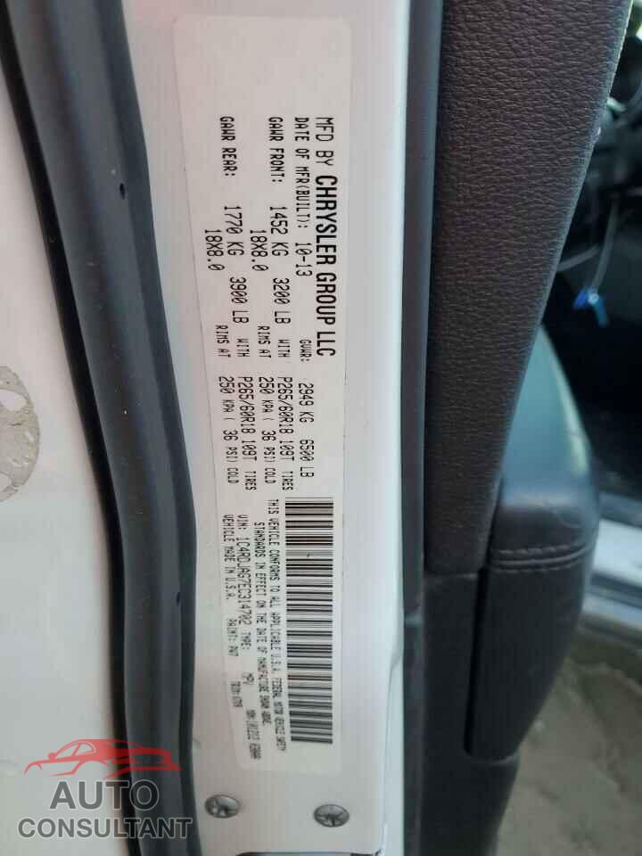 DODGE DURANGO 2014 - 1C4RDJAG7EC314702