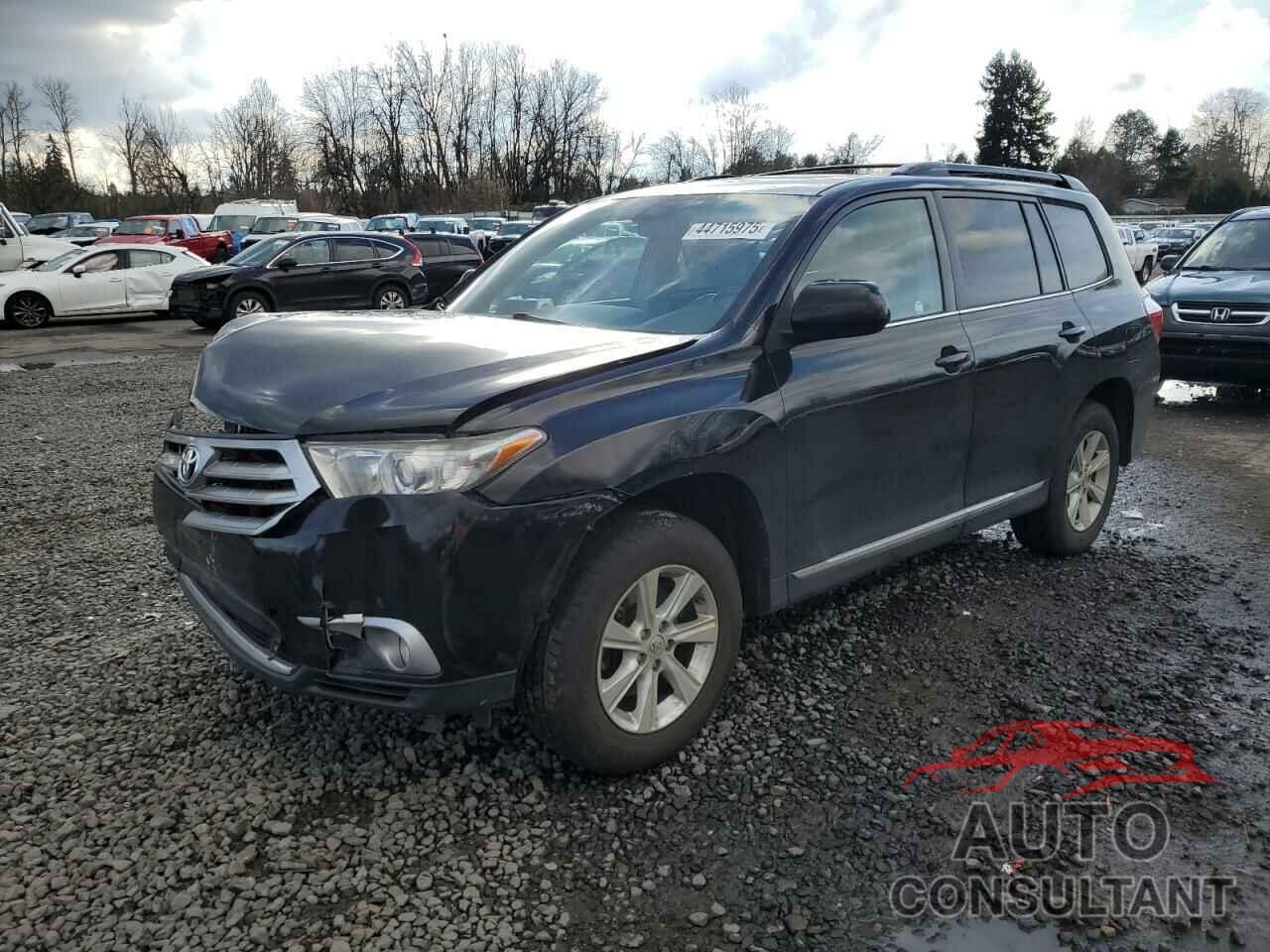 TOYOTA HIGHLANDER 2013 - 5TDBK3EH2DS274130