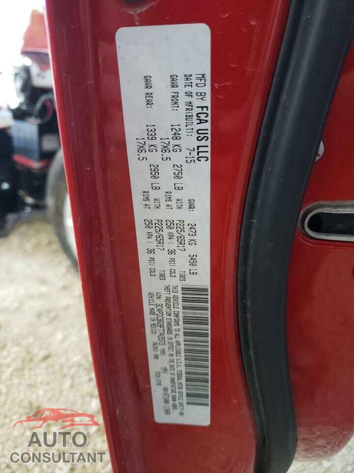 DODGE JOURNEY 2015 - 3C4PDCBG9FT743573