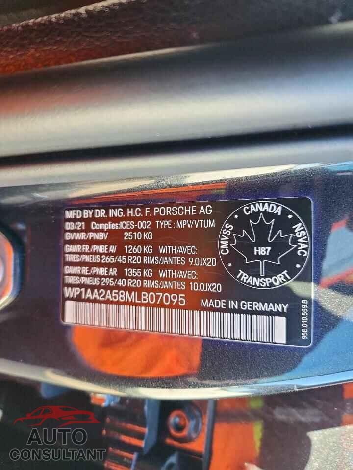 PORSCHE MACAN 2021 - WP1AA2A58MLB07095