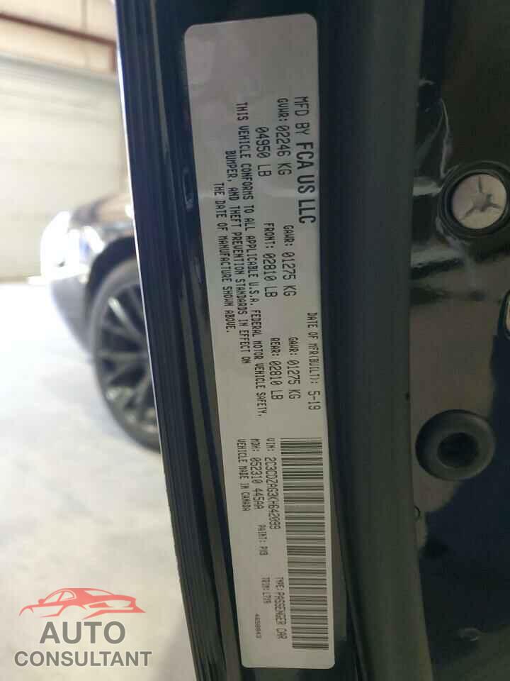 DODGE CHALLENGER 2019 - 2C3CDZAG3KH642099
