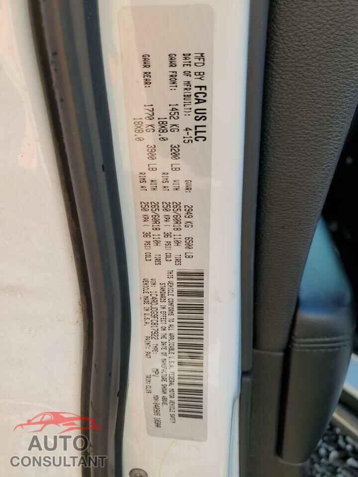 DODGE DURANGO 2015 - 1C4RDJDG9FC817922