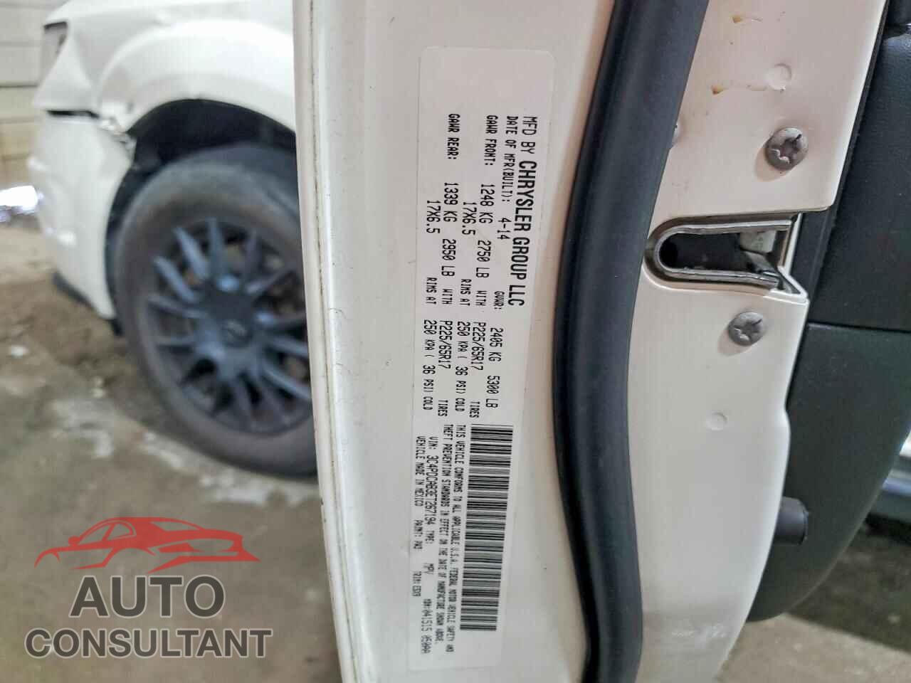 DODGE JOURNEY 2014 - 3C4PDCAB3ET267194