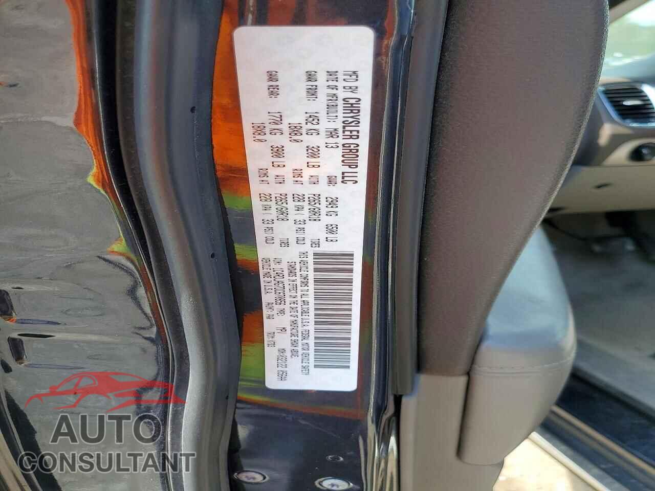 DODGE DURANGO 2013 - 1C4RDJAG7DC670856