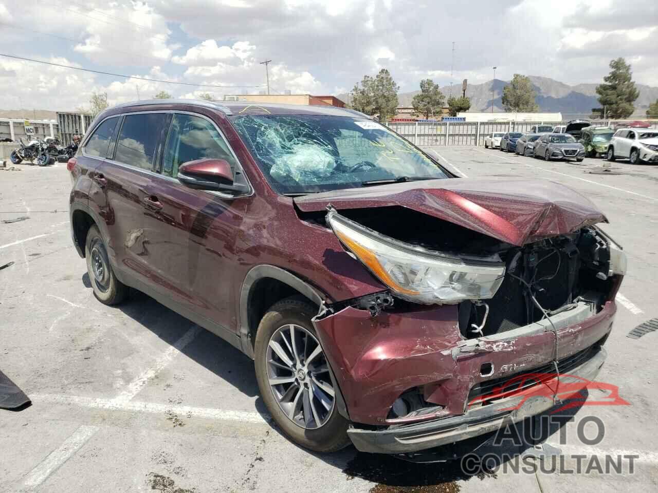 TOYOTA HIGHLANDER 2019 - 5TDKZRFH8KS308193