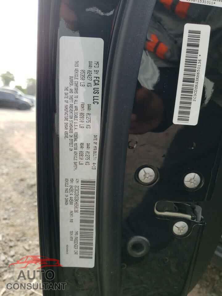 DODGE CHALLENGER 2019 - 2C3CDZKG3KH650136
