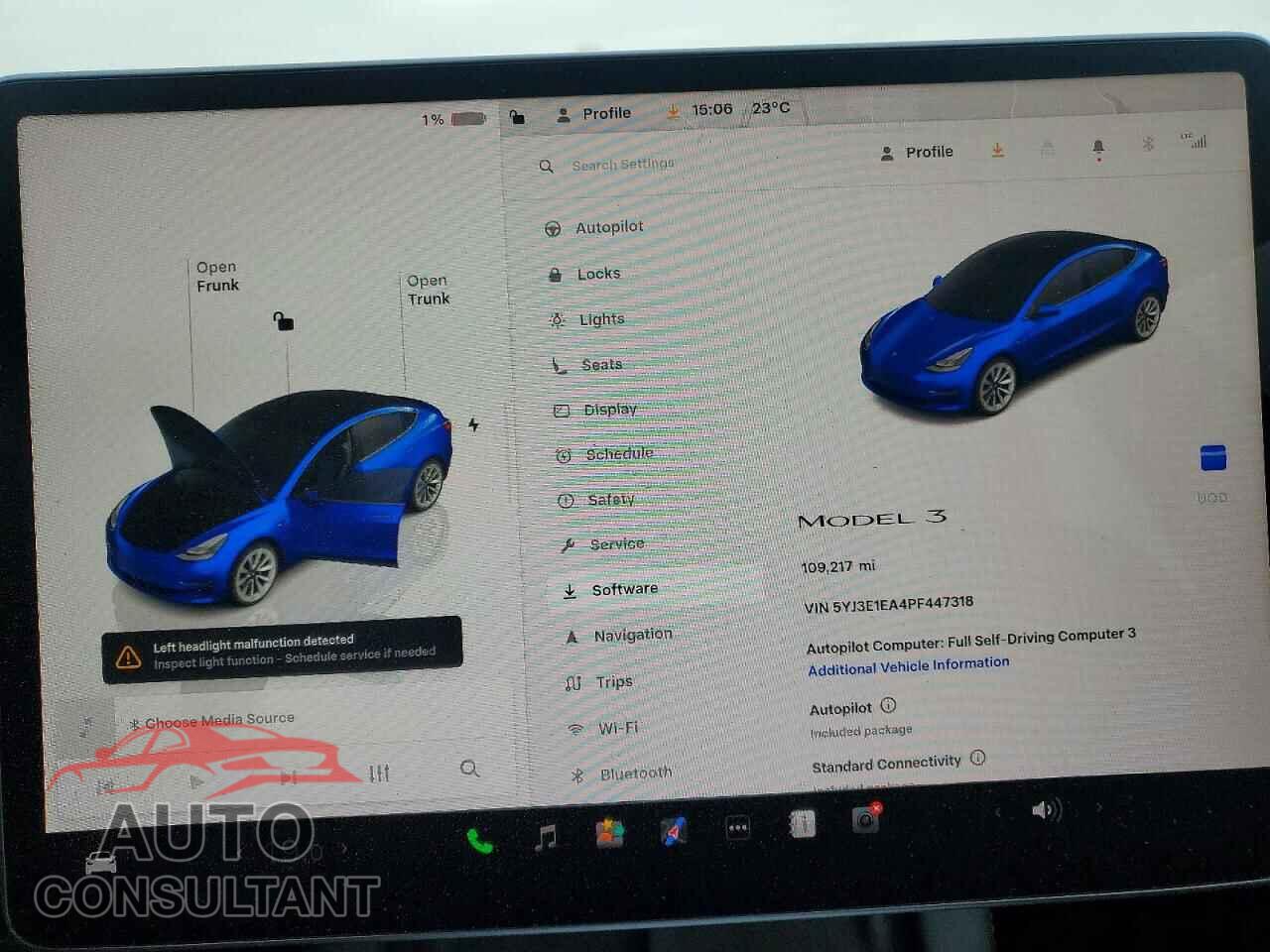 TESLA MODEL 3 2023 - 5YJ3E1EA4PF447318