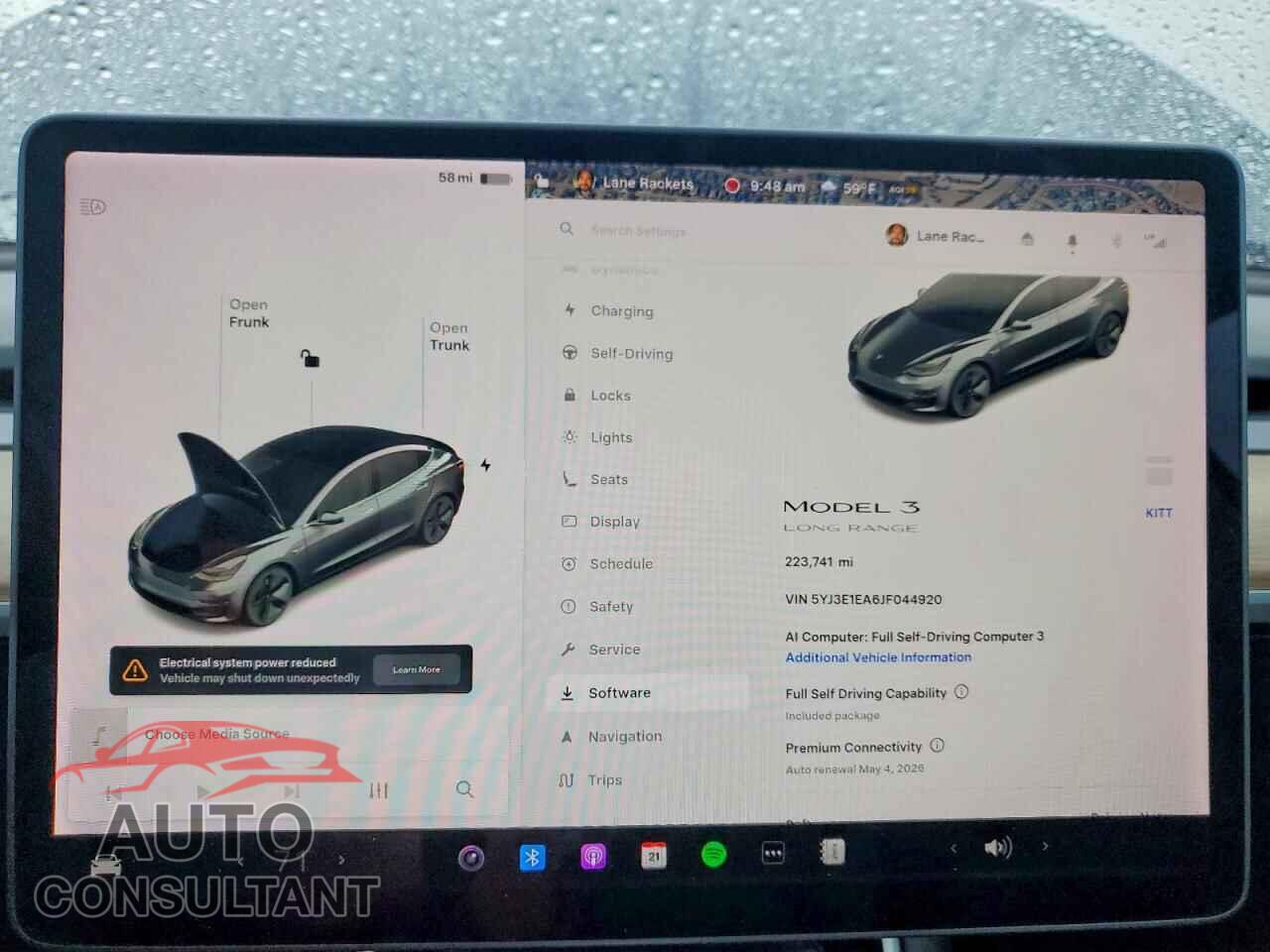 TESLA MODEL 3 2018 - 5YJ3E1EA6JF044920
