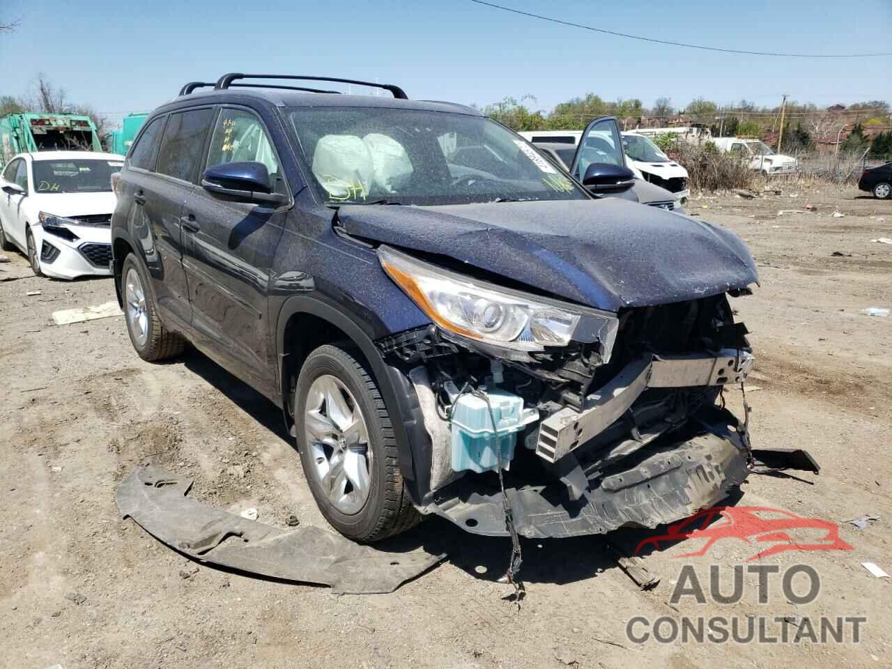 TOYOTA HIGHLANDER 2016 - 5TDDKRFH7GS344526