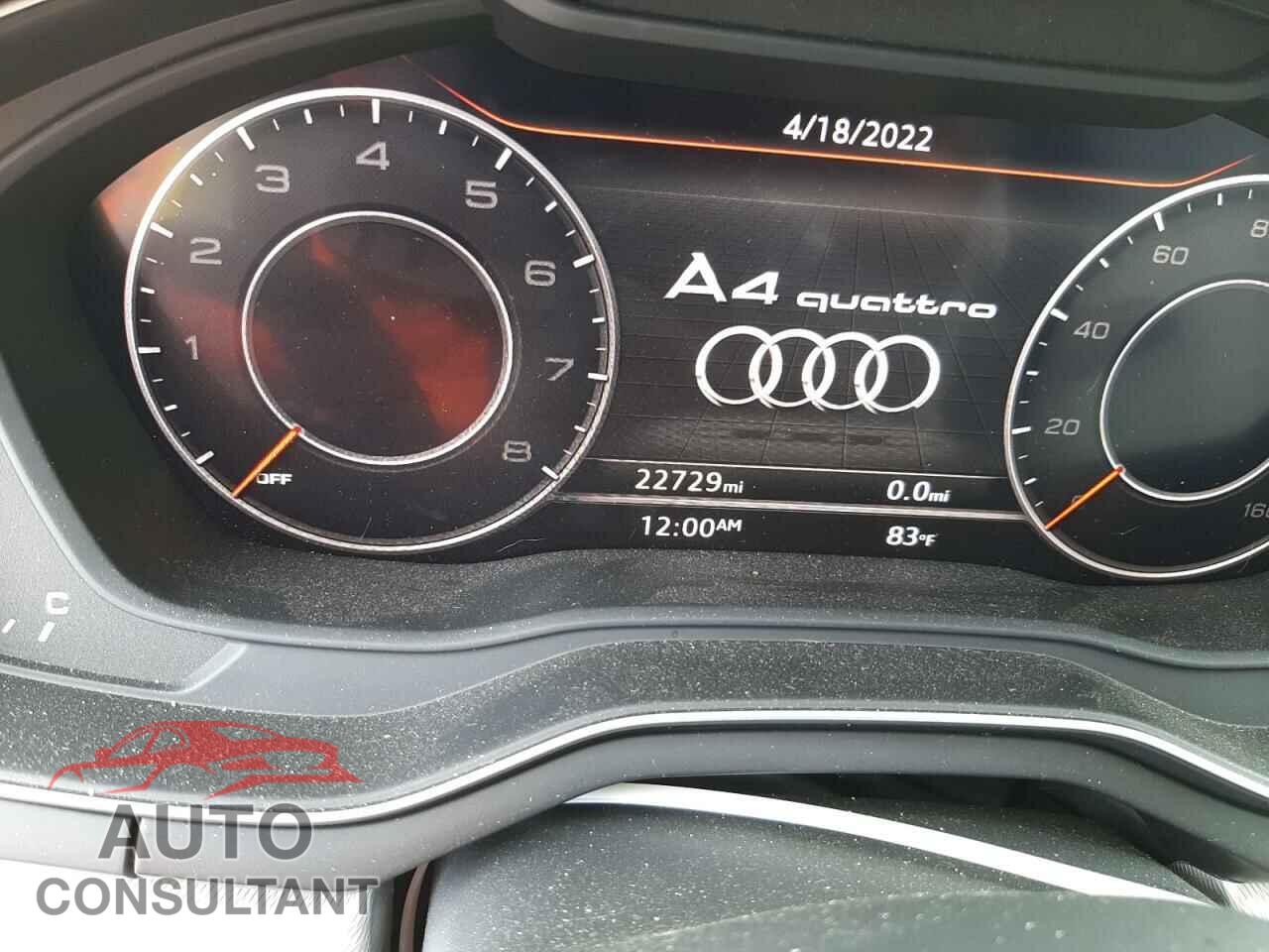 AUDI A4 2017 - WAUENAF40HA172071