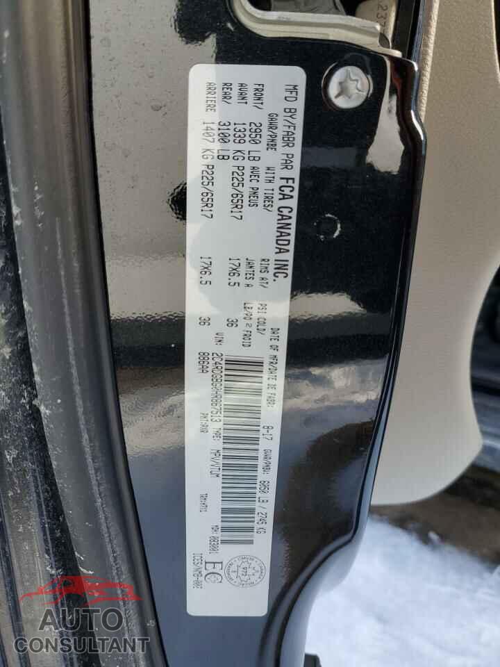 DODGE CARAVAN 2017 - 2C4RDGBG0HR867513
