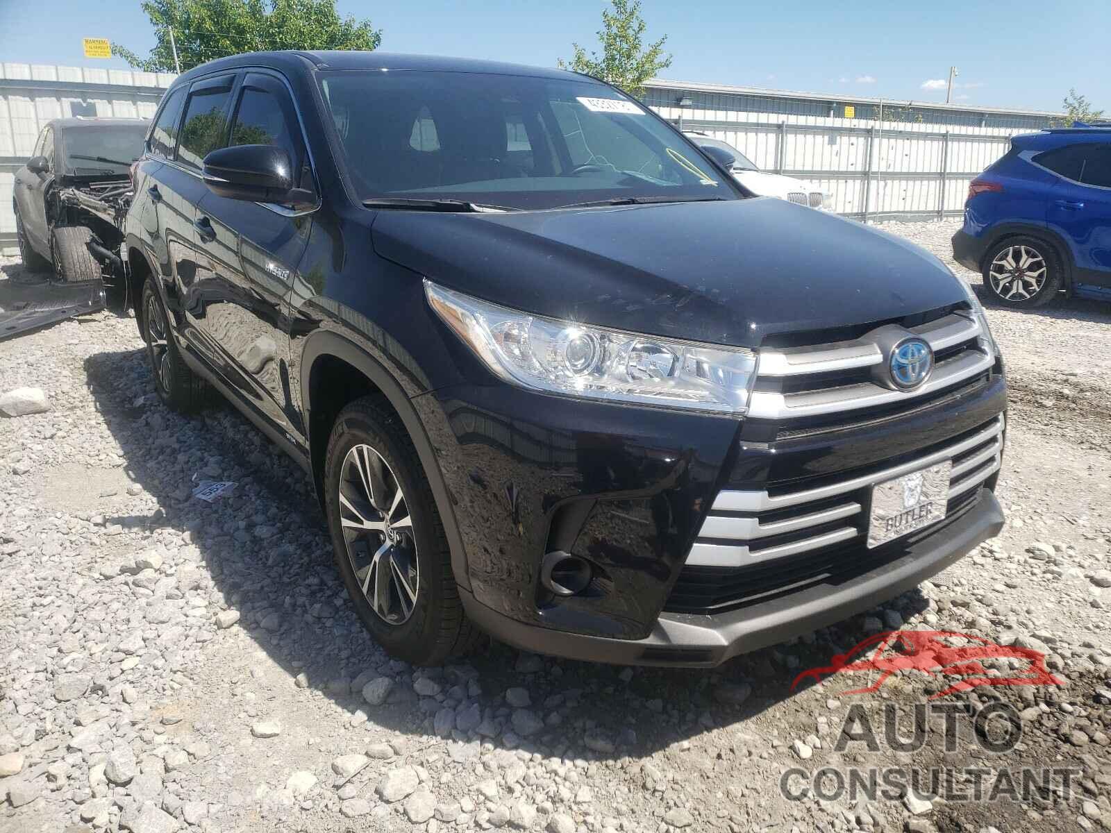 TOYOTA HIGHLANDER 2019 - 5TDBGRFH4KS078190