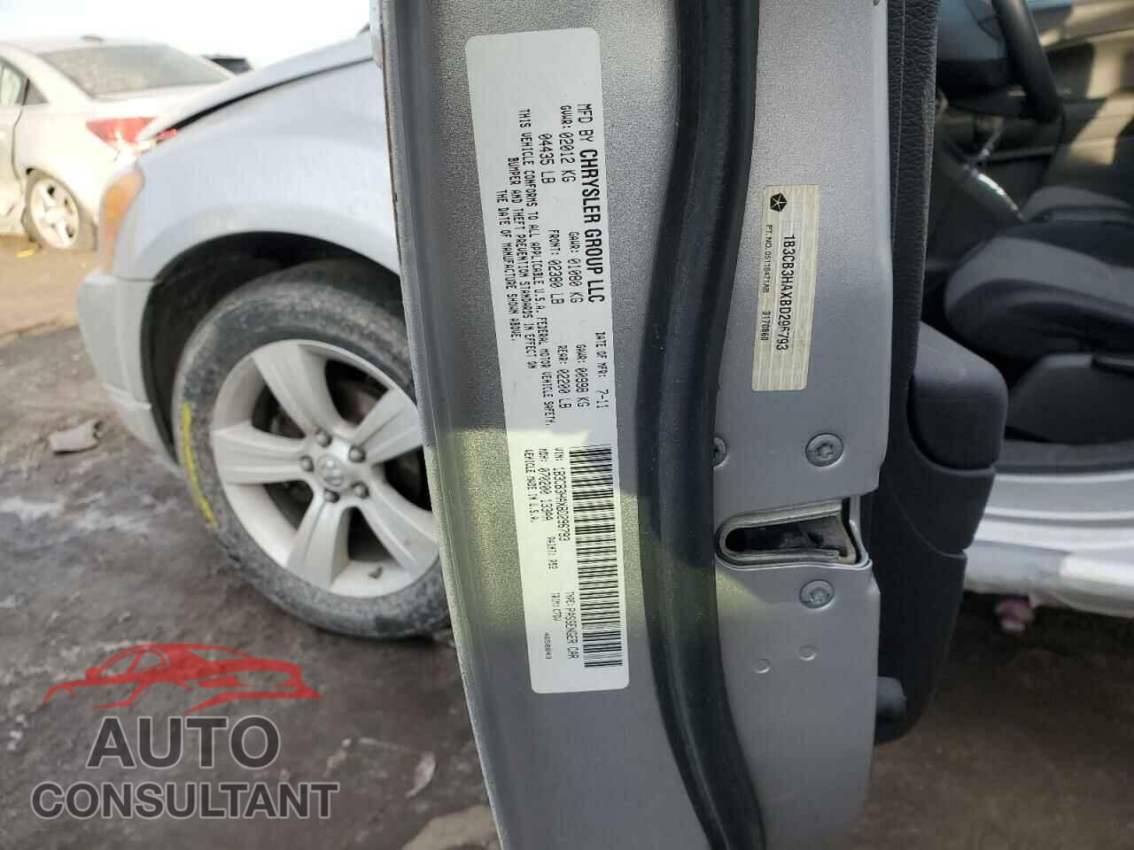 DODGE CALIBER 2011 - 1B3CB3HAXBD296793