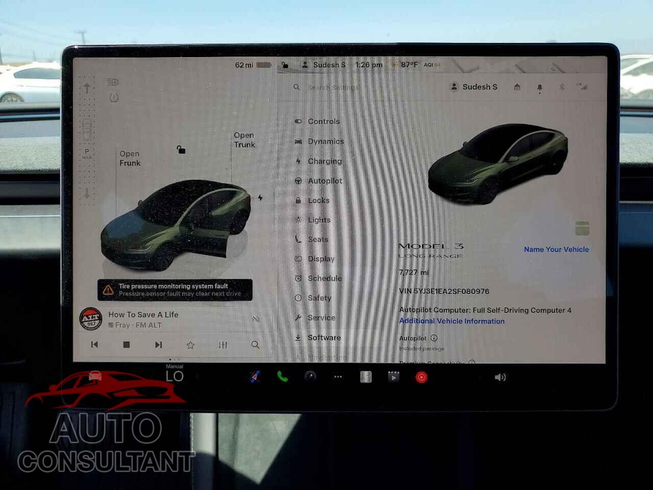 TESLA MODEL 3 2025 - 5YJ3E1EA2SF080976