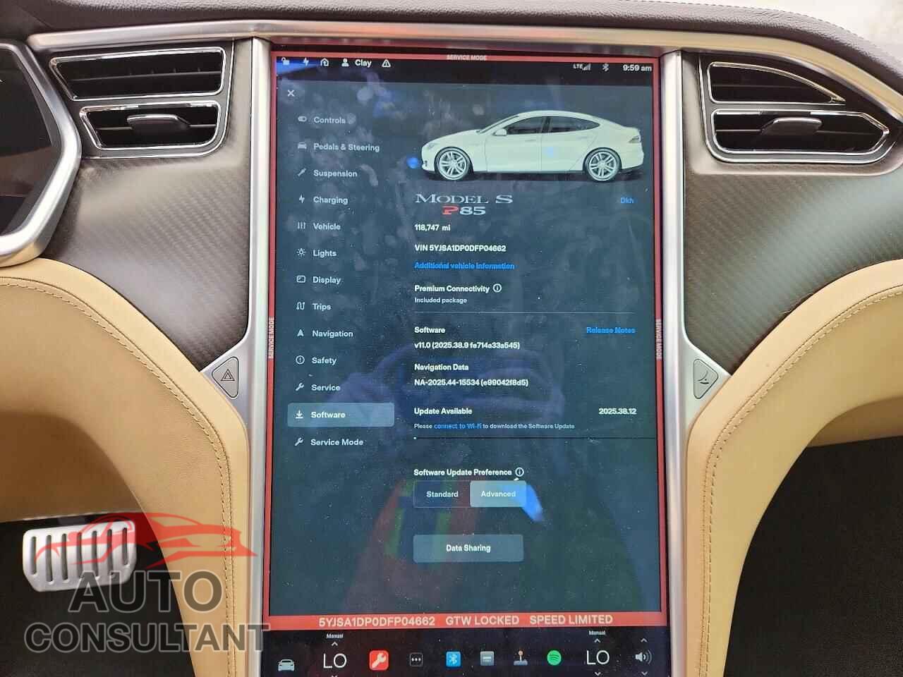 TESLA MODEL S 2013 - 5YJSA1DP0DFP04662