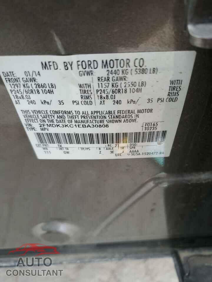 FORD EDGE 2014 - 2FMDK3KC1EBA30808