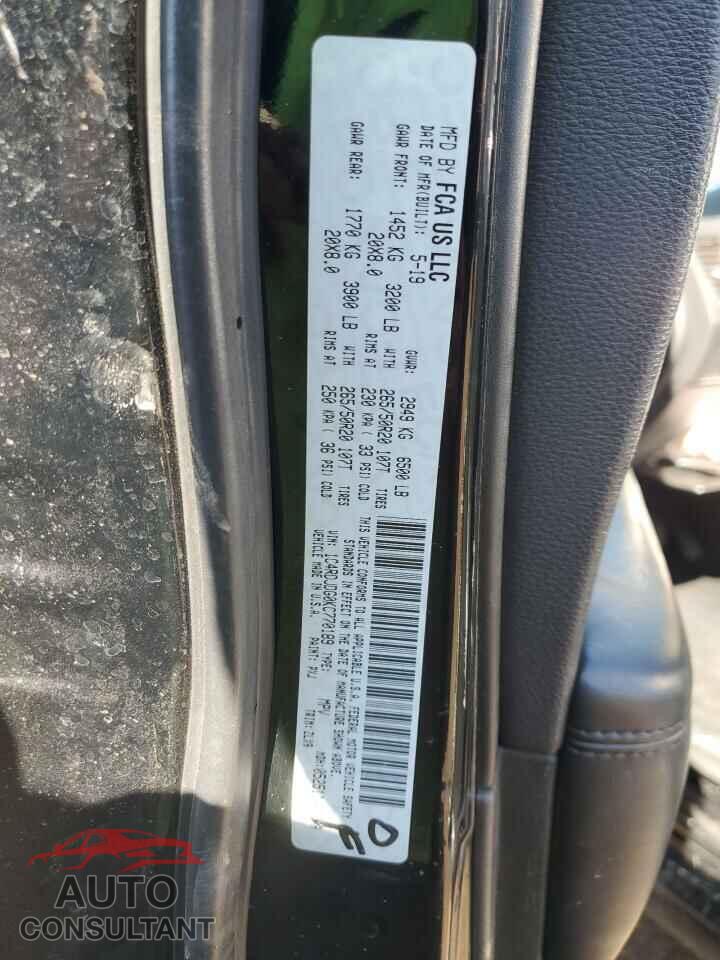 DODGE DURANGO 2019 - 1C4RDJDG0KC770189
