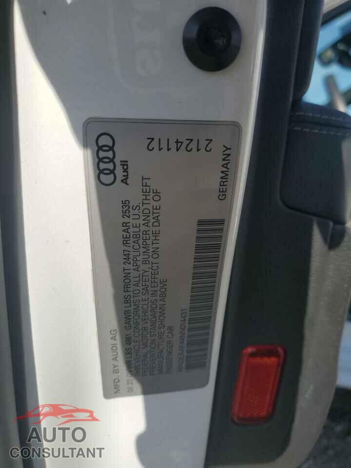 AUDI A4 2022 - WAUEAAF44NN014431