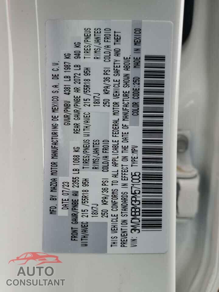 MAZDA CX30 2023 - 3MVDMBBM3PM571005