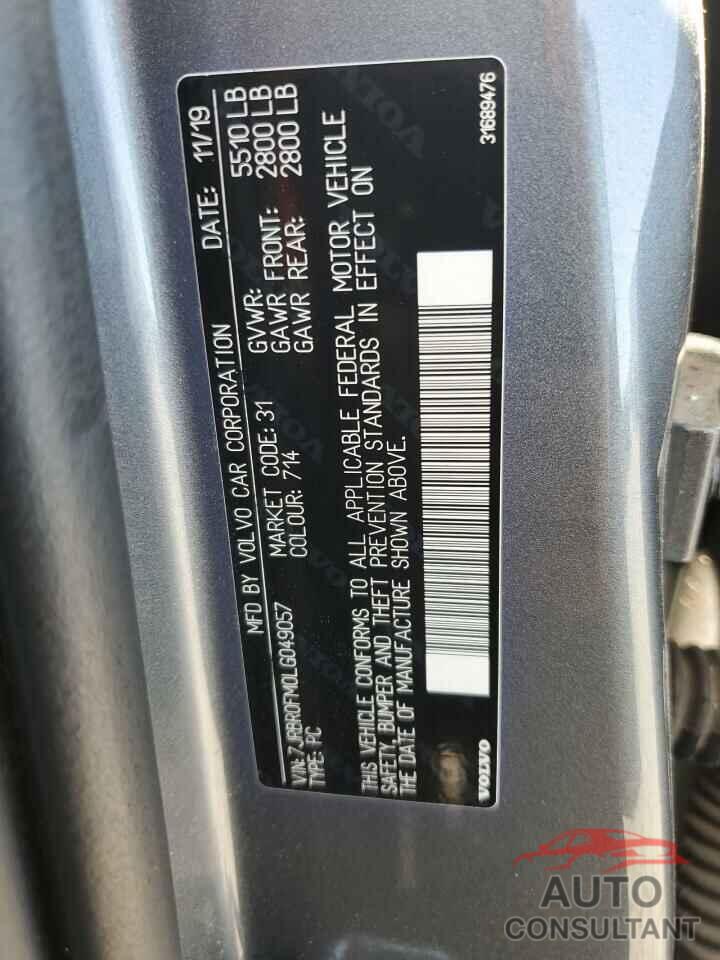 VOLVO S60 2020 - 7JRBR0FM0LG049057