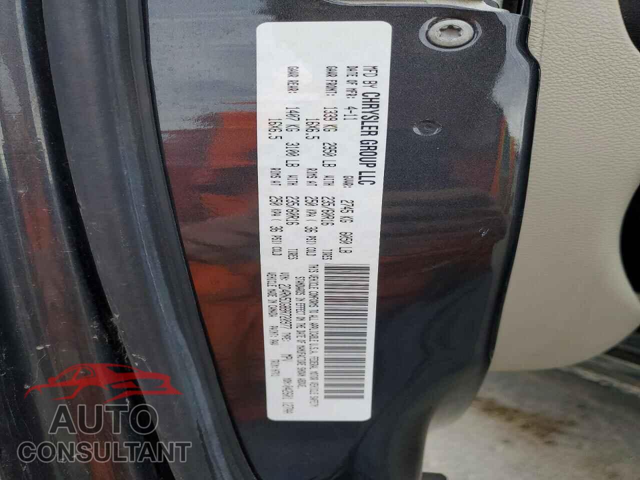 DODGE CARAVAN 2011 - 2D4RN5DG8BR720977