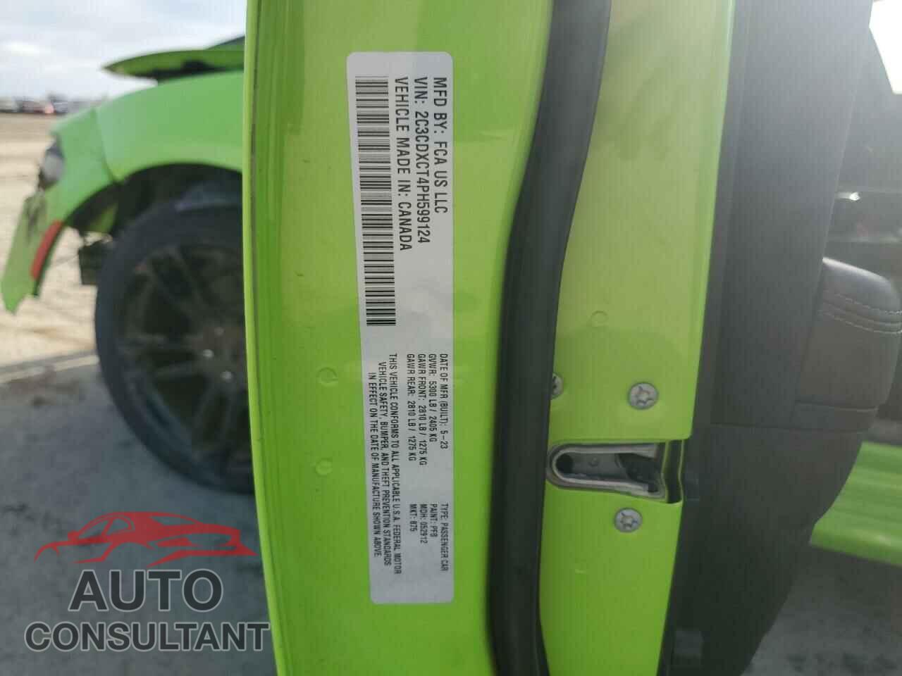 DODGE CHARGER 2023 - 2C3CDXCT4PH599124