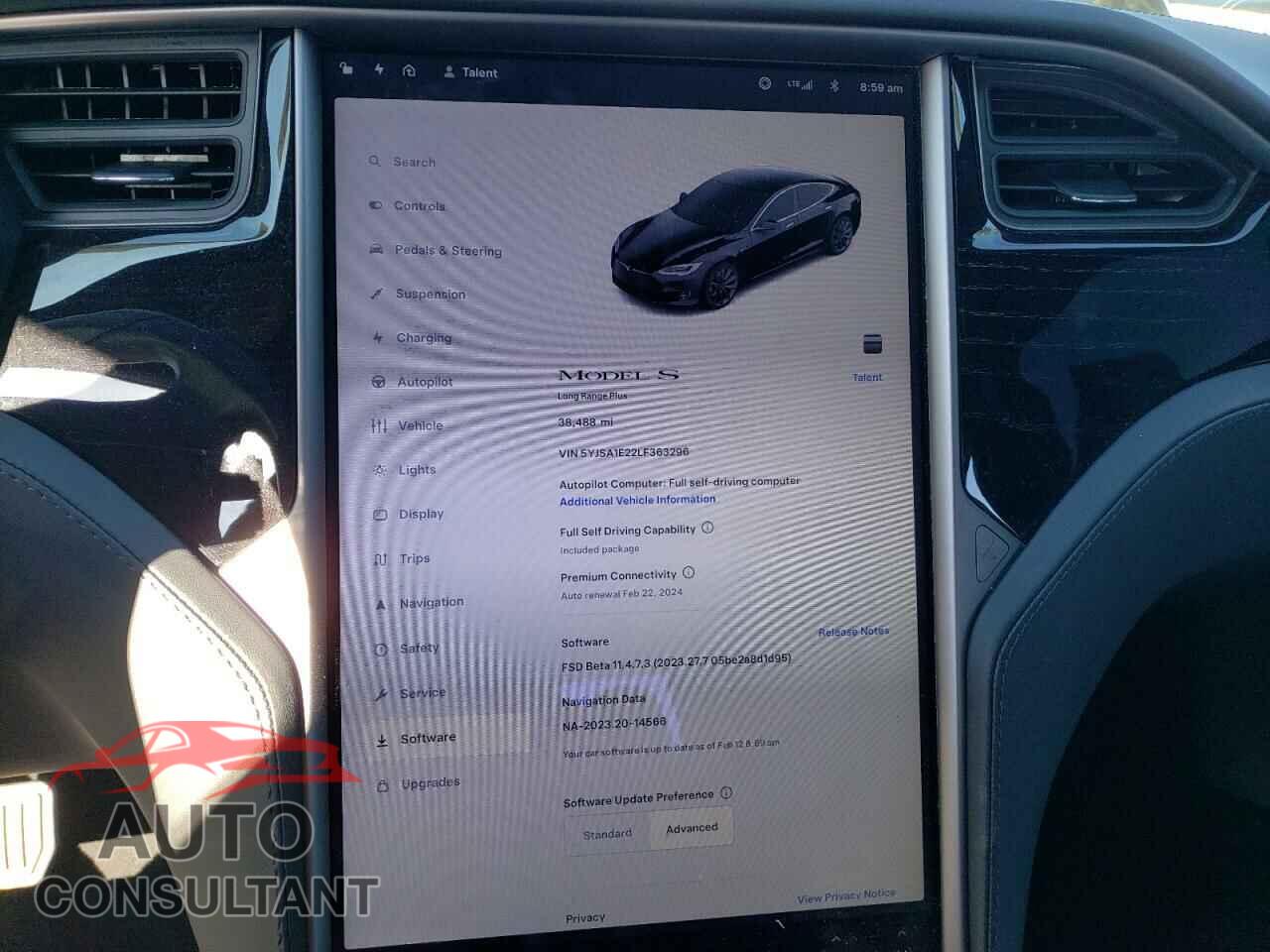 TESLA MODEL S 2020 - 5YJSA1E22LF363296