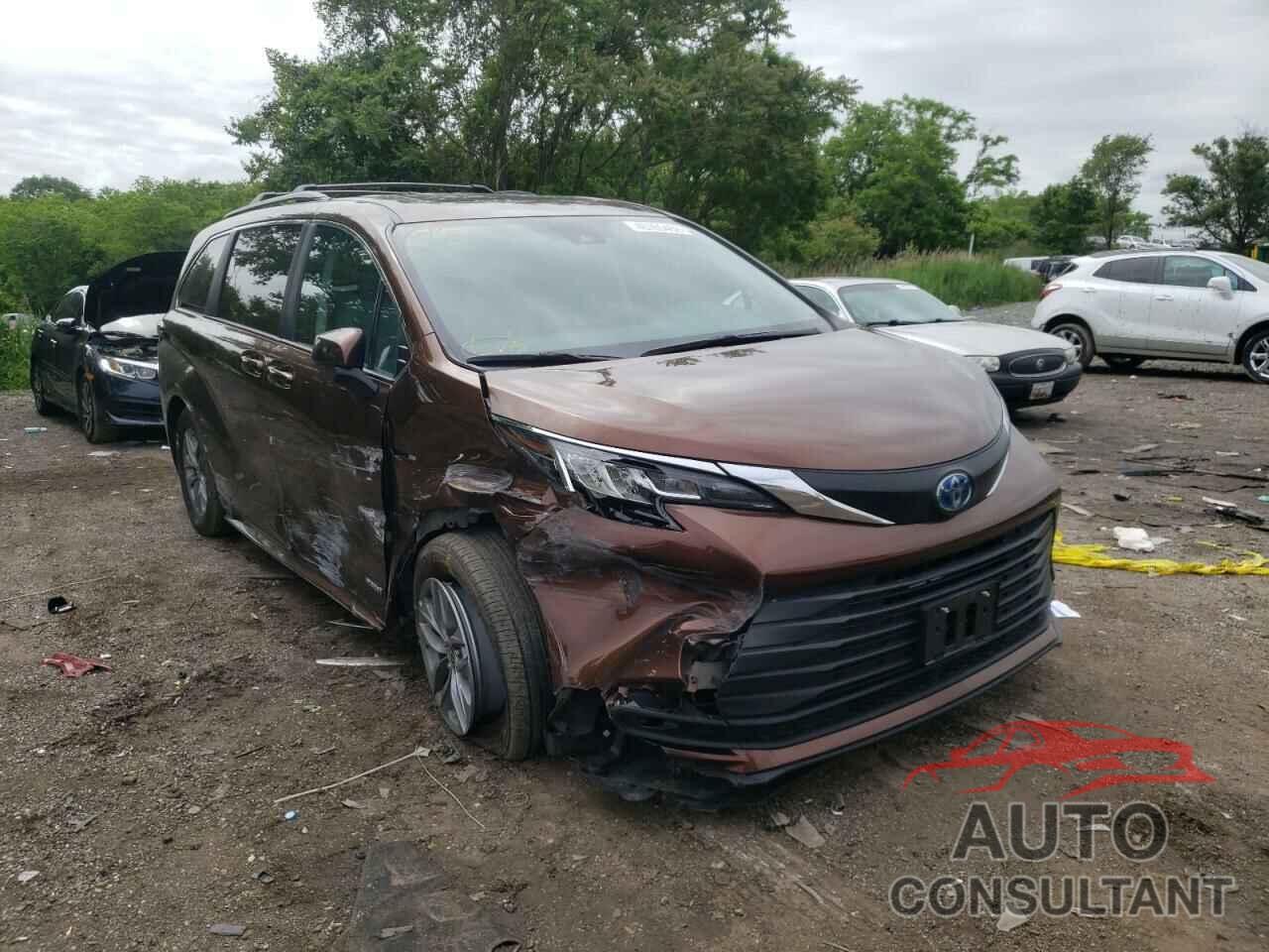 TOYOTA SIENNA 2021 - 5TDBRKEC3MS073170