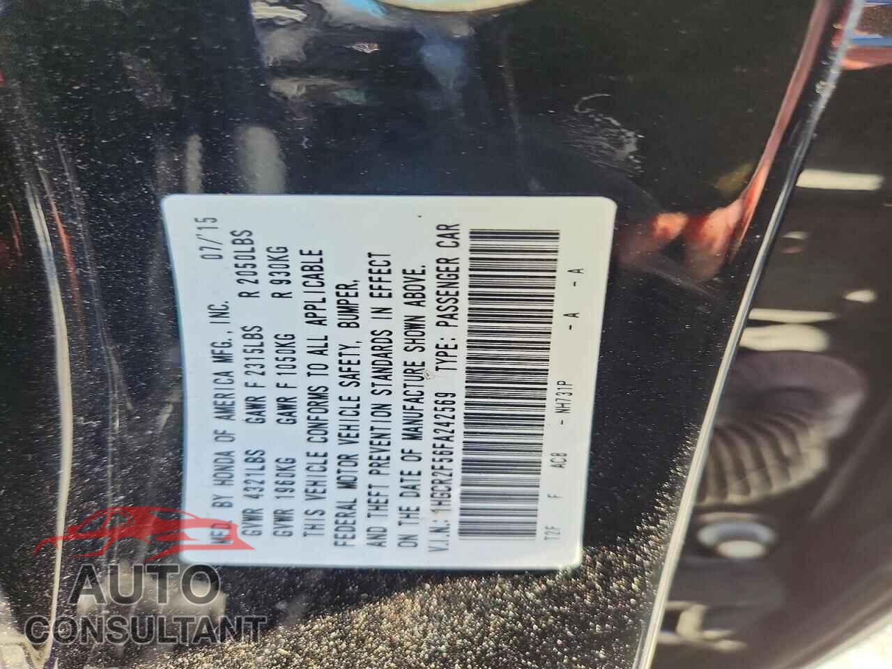 HONDA ACCORD 2015 - 1HGCR2F56FA242569