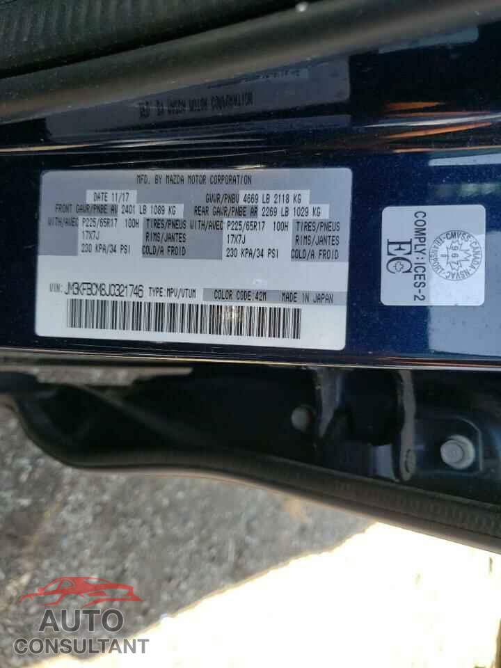 MAZDA CX-5 2018 - JM3KFBCM8J0321746