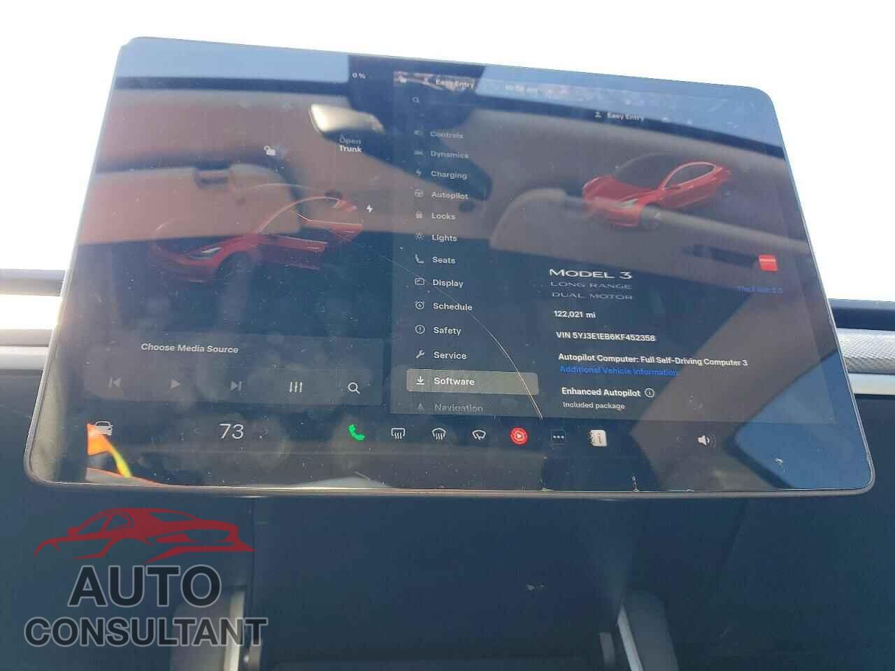 TESLA MODEL 3 2019 - 5YJ3E1EB6KF452358