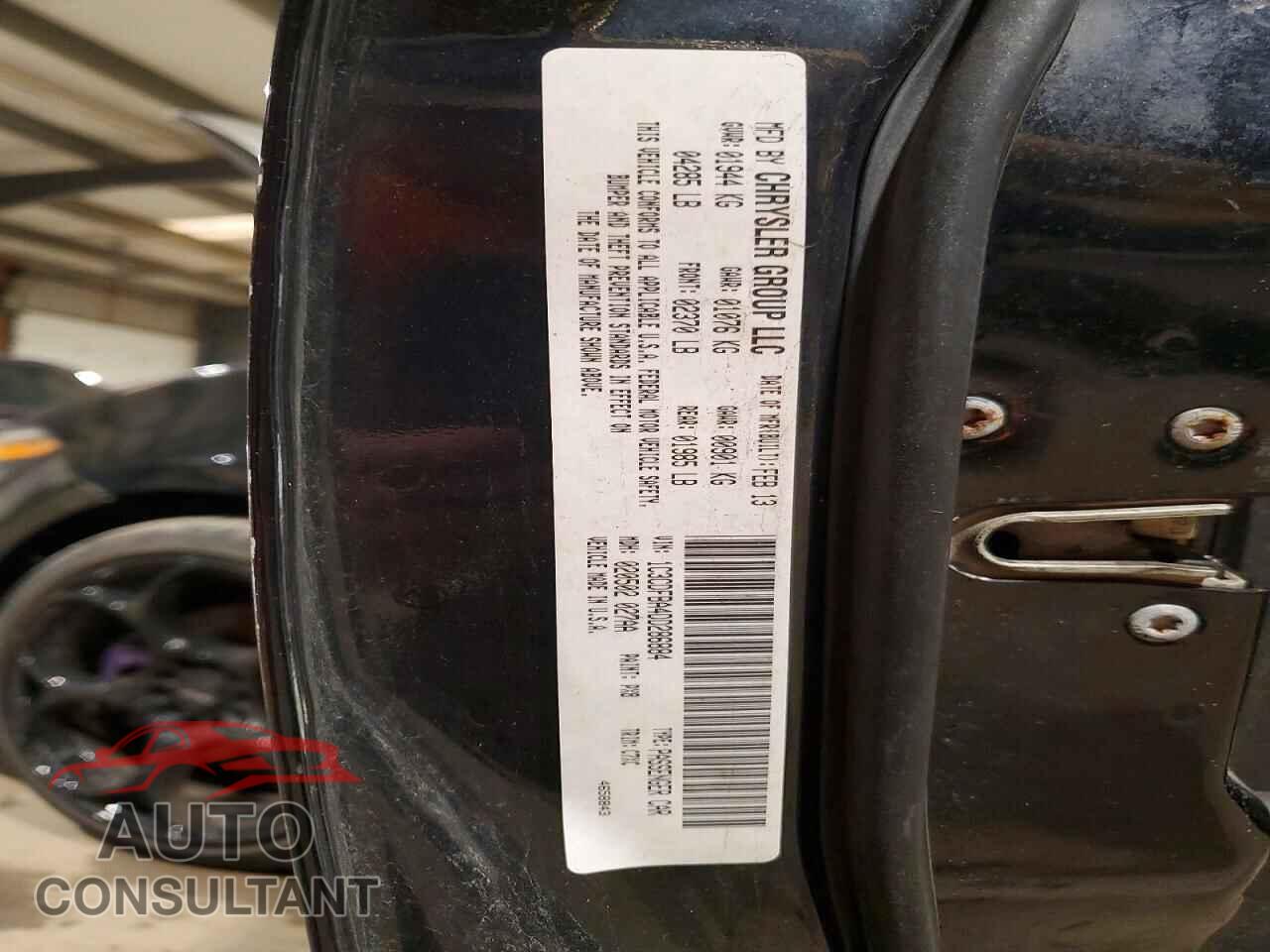 DODGE DART 2013 - 1C3CDFBA4DD286884