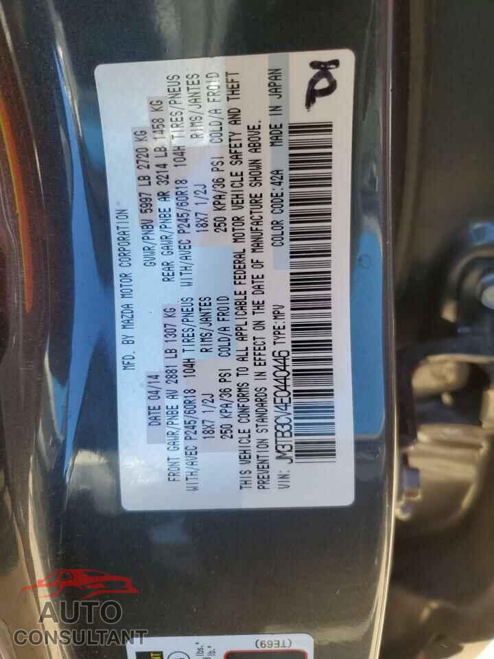 MAZDA CX-9 2014 - JM3TB3CV4E0440446