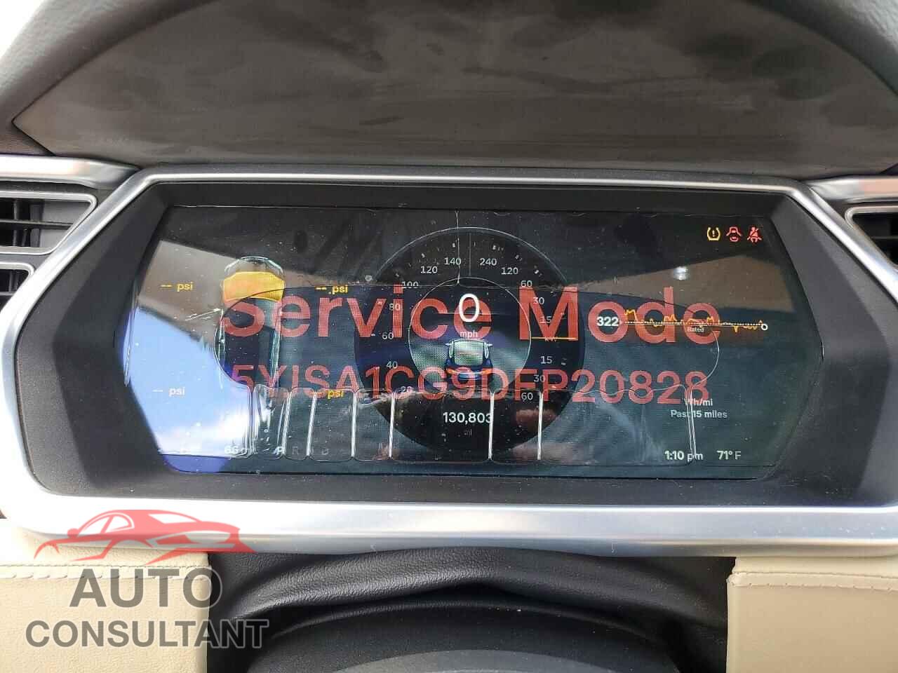 TESLA MODEL S 2013 - 5YJSA1CG9DFP20828