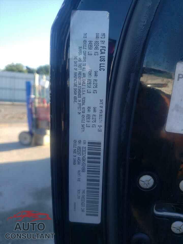 DODGE CHALLENGER 2019 - 2C3CDZAG8KH524968