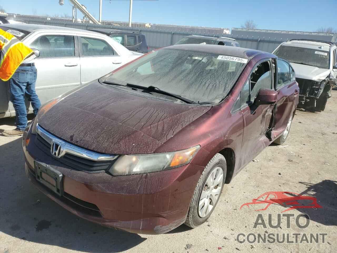 HONDA CIVIC 2012 - 19XFB2F55CE003751