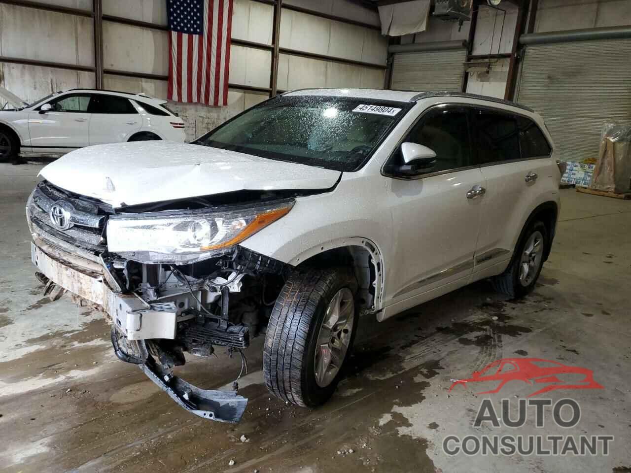 TOYOTA HIGHLANDER 2016 - 5TDYKRFH3GS140226