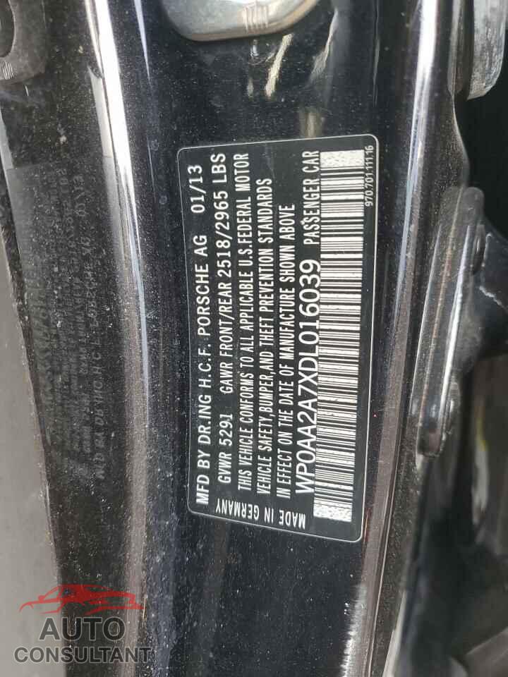 PORSCHE PANAMERA 2013 - WP0AA2A7XDL016039