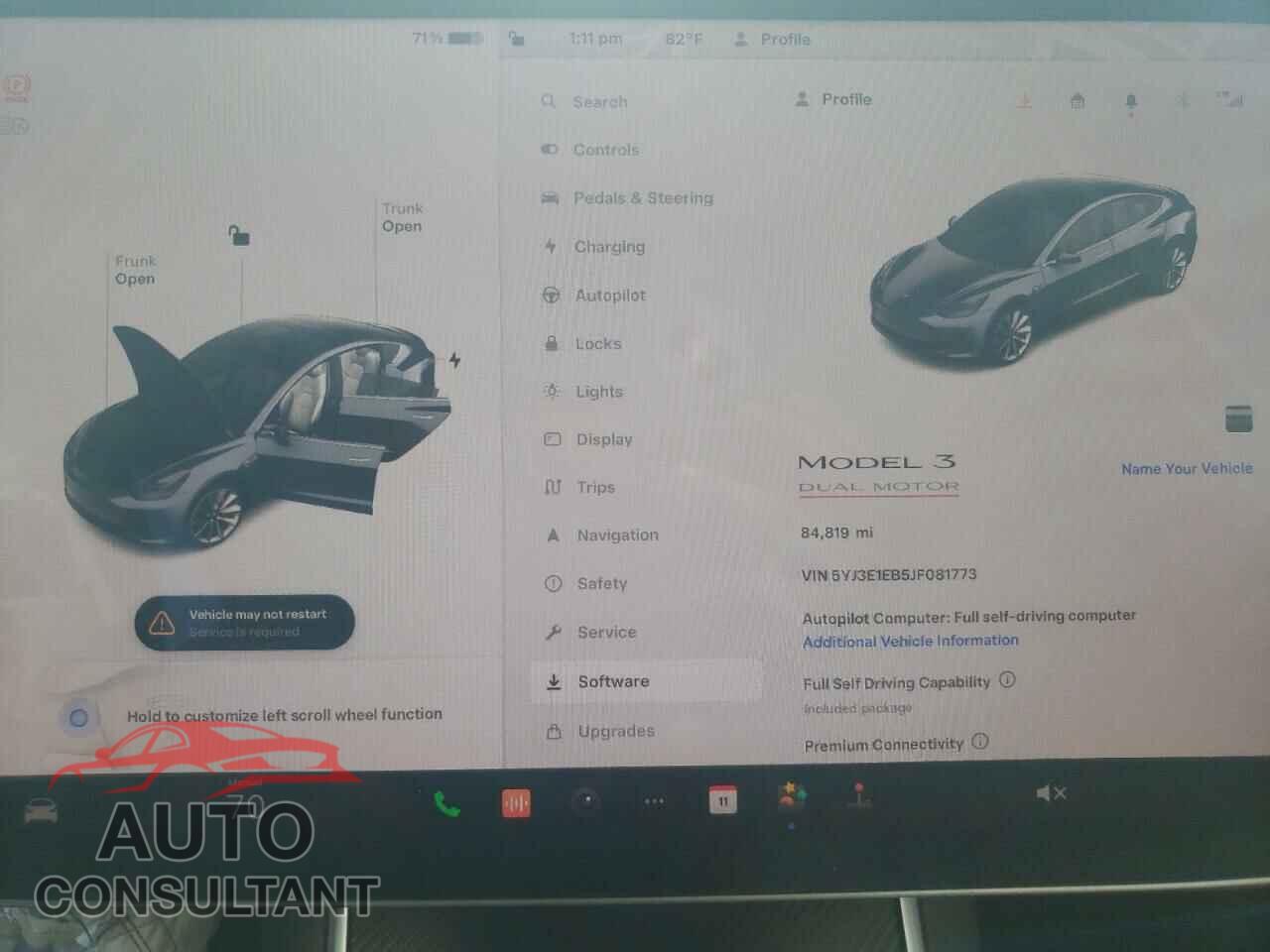 TESLA MODEL 3 2018 - 5YJ3E1EB5JF081773
