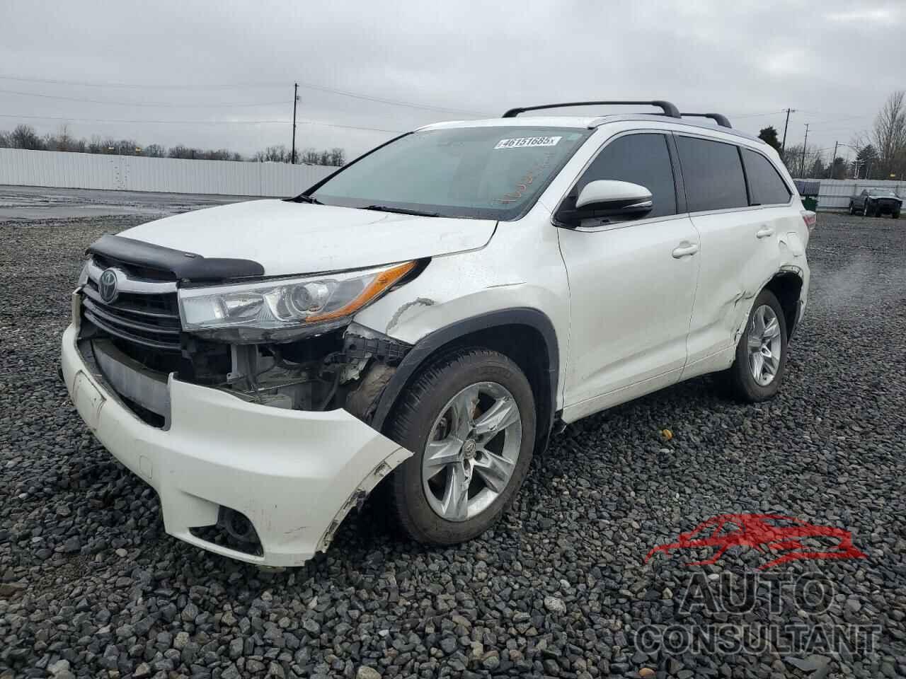 TOYOTA HIGHLANDER 2015 - 5TDDKRFH9FS217064