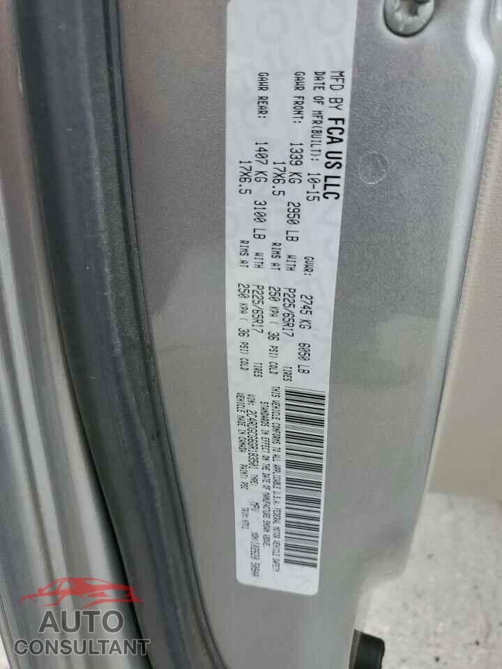 DODGE CARAVAN 2016 - 2C4RDGCG6GR183501