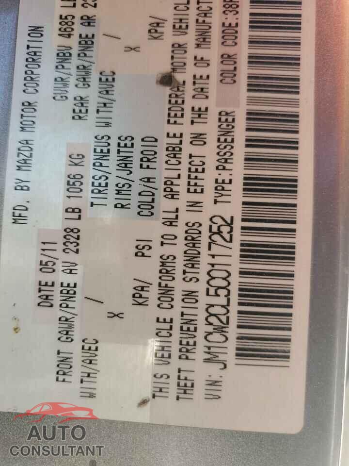 MAZDA 5 2012 - JM1CW2CL5C0117252