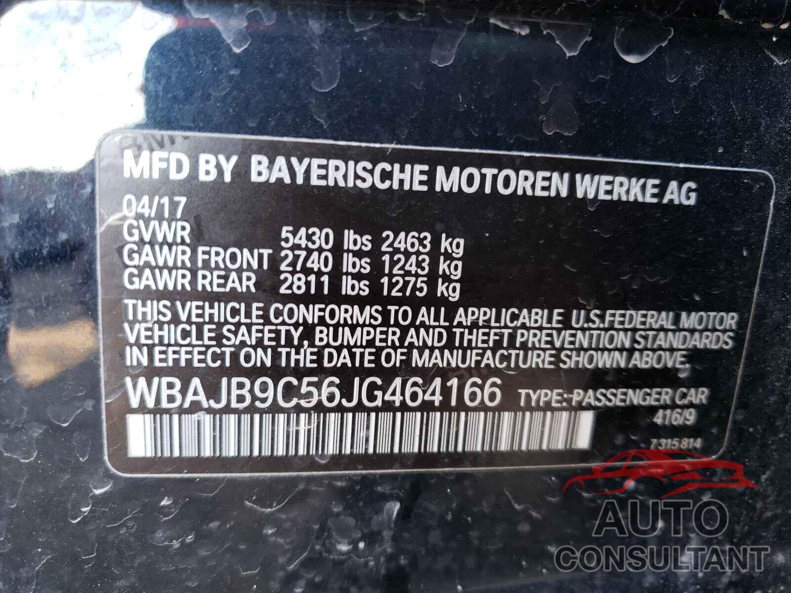 BMW M5 2018 - WBAJB9C56JG464166