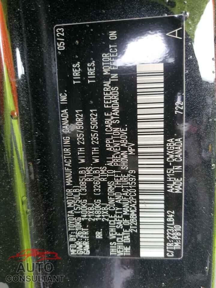 LEXUS RX 350H BA 2023 - 2T2BBMCA2PC015979